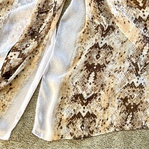 Cynthia Rowley Snakeskin Print Scarf